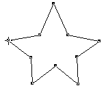 trace star with straight segments