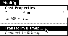 modify-transform bitmap menu