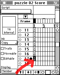 the box sprite in the score